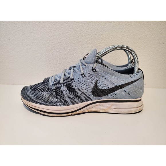 Men’s Nike Flyknit Trainer Size 7 Cirrus Blue White Black AH8396400 OG Racer - Picture 3 of 10